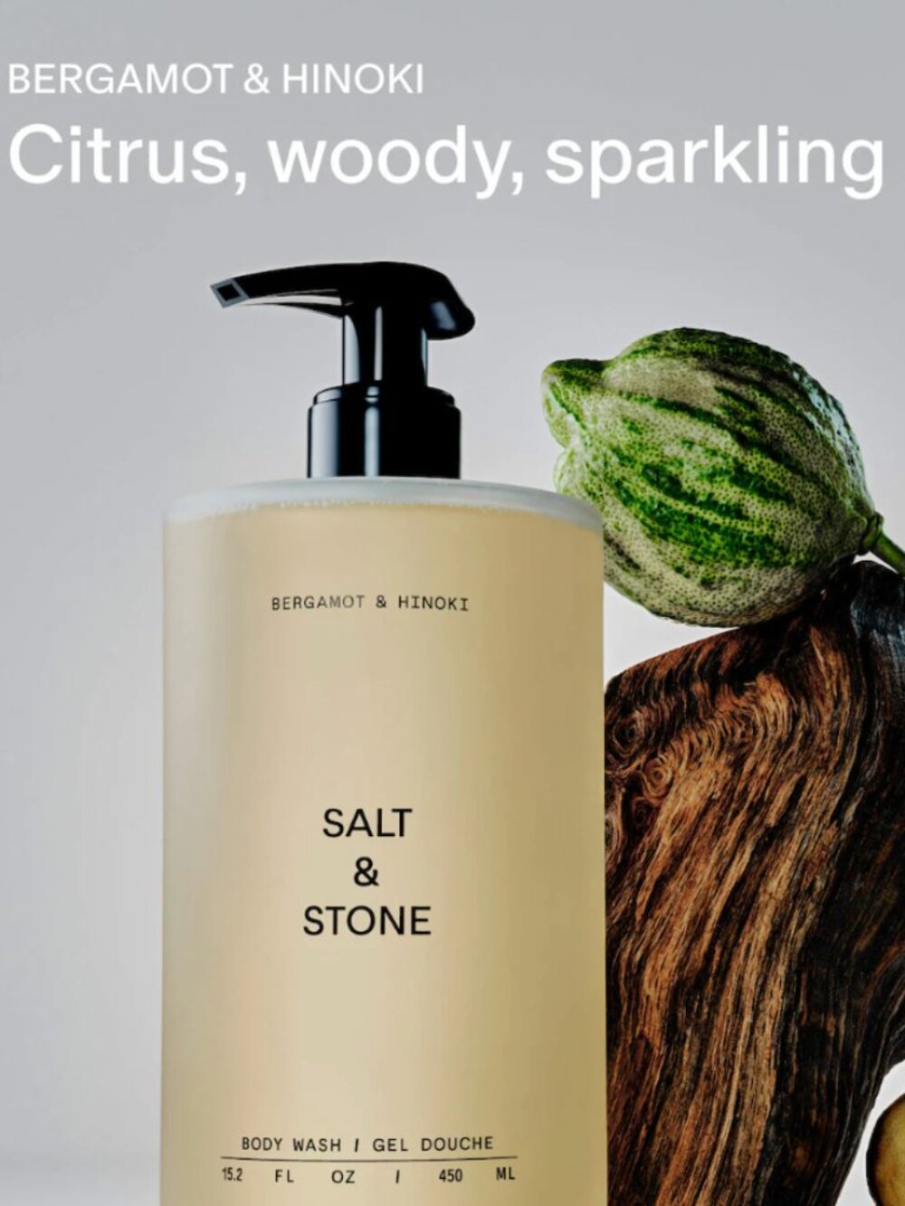 Salt & Stone Bergamot & Hinoki Body Wash